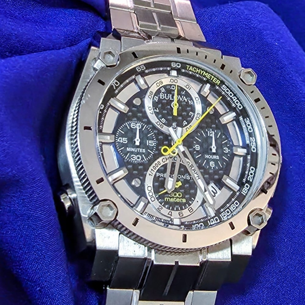 Bulova Icon Chrono 50mm High Precision Mens Luxury Watch
